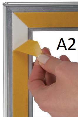 Cadre vitre aluminium A2 ( 420 x 594 mm)